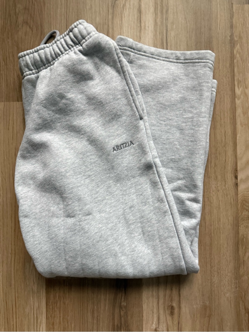 Aritzia Sweat Fleece Light Gray Sweatpants - Mega Fit XS